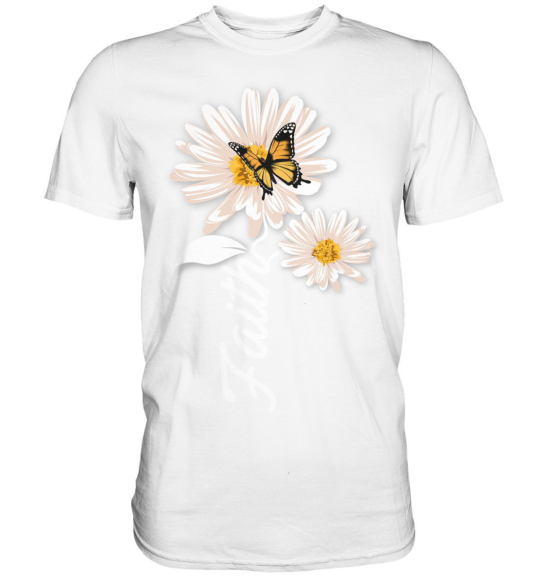 Glaube Frauen Schmetterling Faith T-Shirt