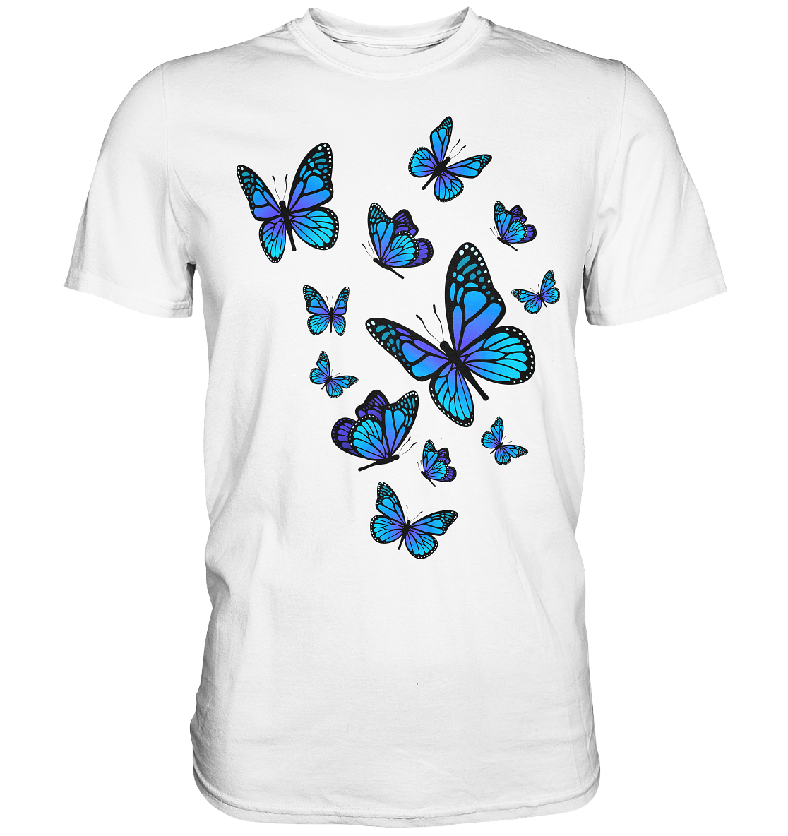 Blaue Schmetterlinge T-Shirt