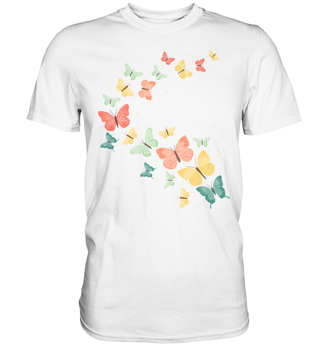 Farbenfrohe Bunte Schmetterling T-Shirt