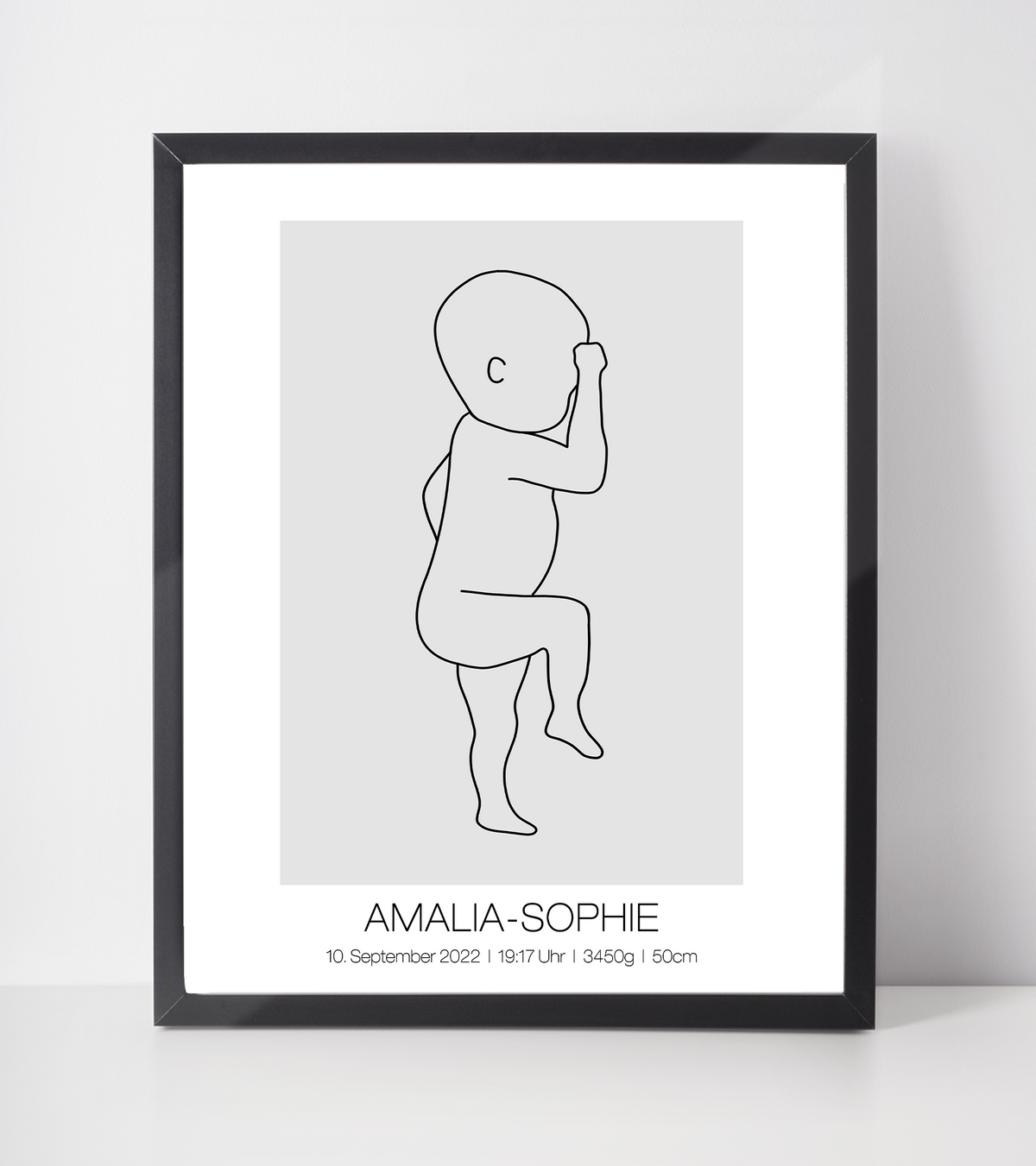 Geburtsposter personalisiert | Geschenk zur Geburt Babyposter | Kinderzimmer Babygeschenk