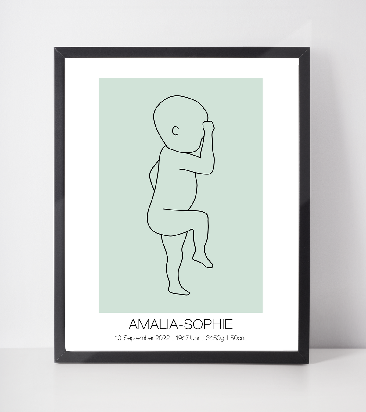 Geburtsposter personalisiert | Geschenk zur Geburt Babyposter | Kinderzimmer Babygeschenk