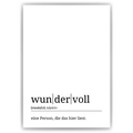 wundervoll Poster Definition Kunstdruck Wandbild Geschenk