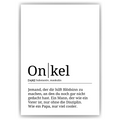 Onkel Poster Definition - Wandbild Kunstdruck
