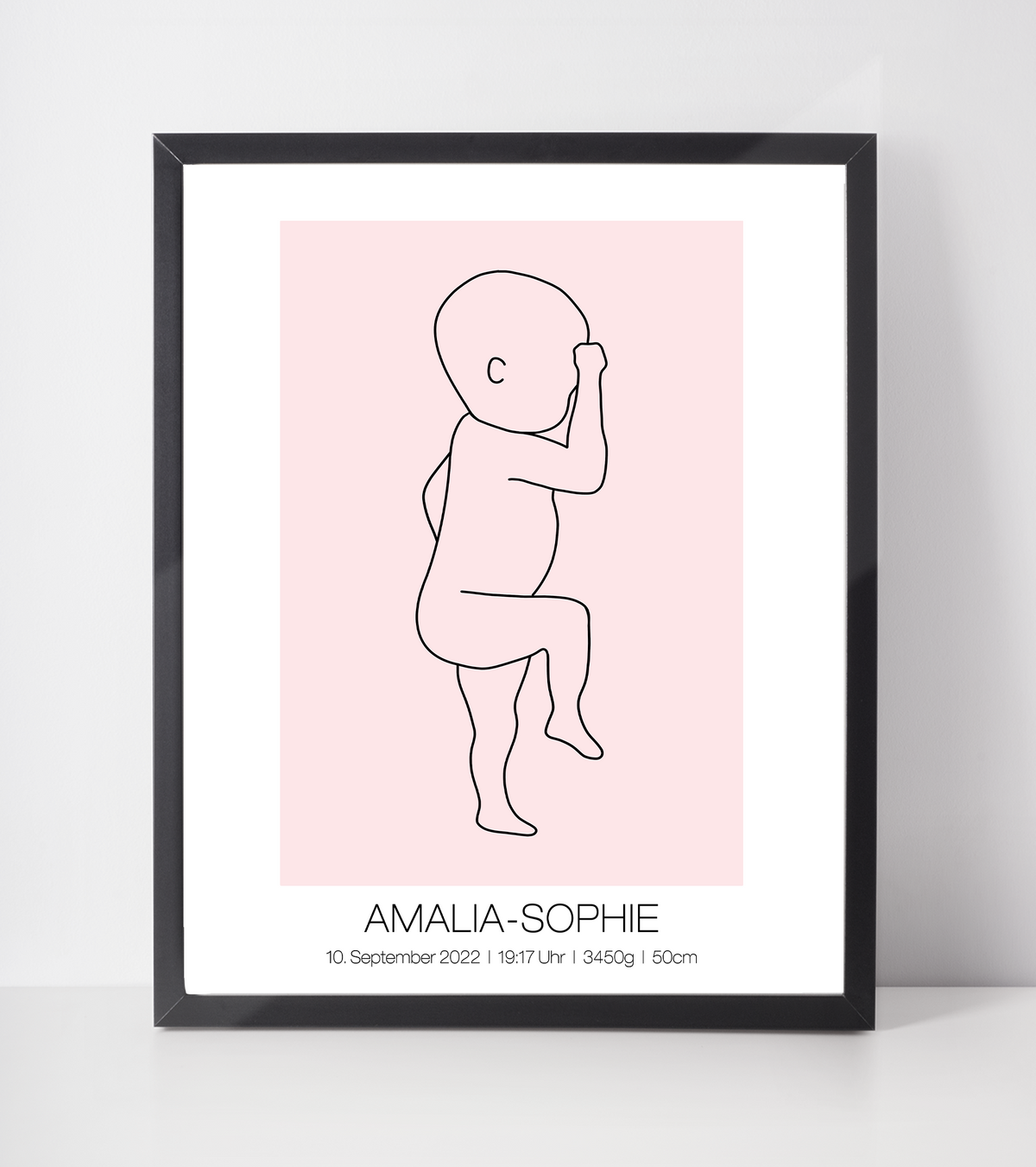 Geburtsposter personalisiert | Geschenk zur Geburt Babyposter | Kinderzimmer Babygeschenk