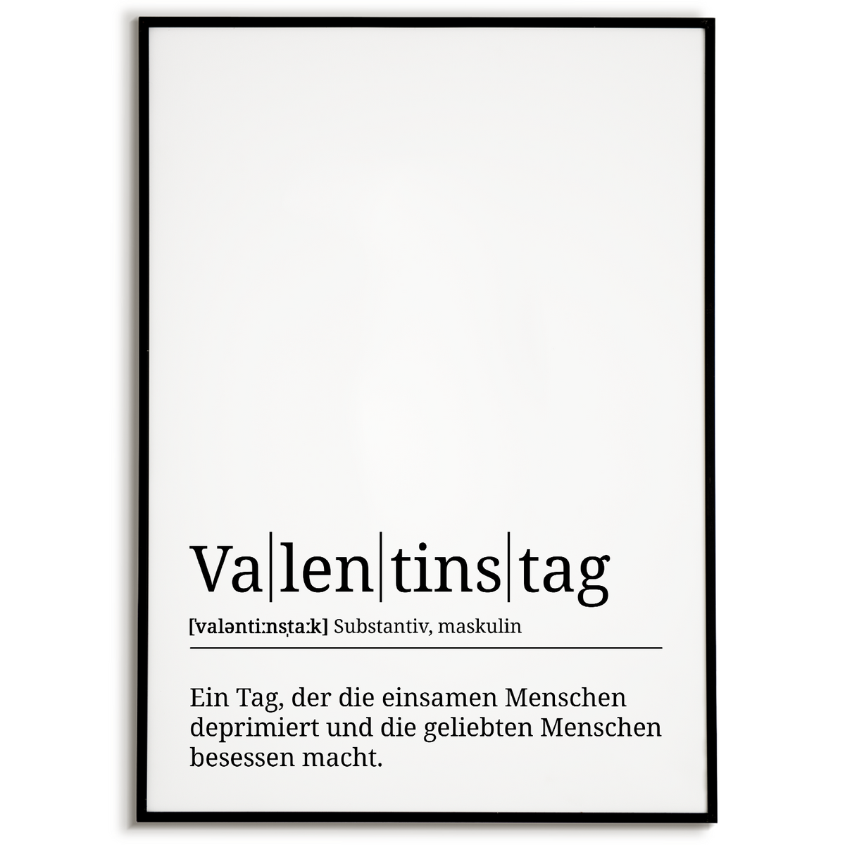 Valentinstag Poster Definition Liebesposter Kunstdruck Wandbild Geschenk