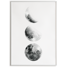 Laden Sie das Bild in den Galerie-Viewer, Mondphasen Poster – Mond Wandbild Wohnzimmer Küche Flur Schlafzimmer Zuhause Wanddeko
