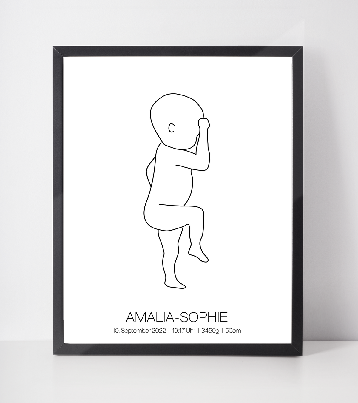 Geburtsposter personalisiert | Geschenk zur Geburt Babyposter | Kinderzimmer Babygeschenk